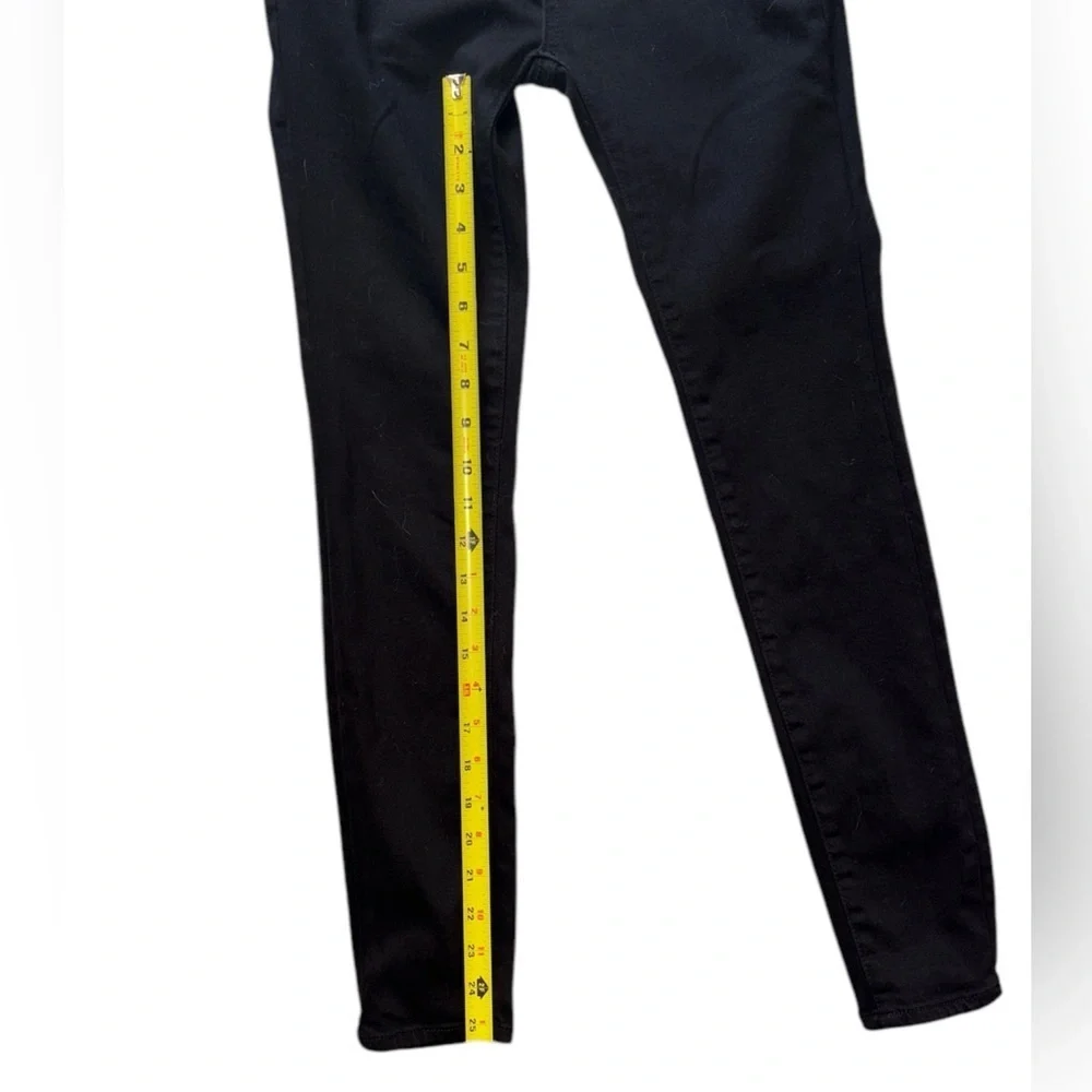 Anthropologie Pilcro and the Letterpress Jeans High Rise Skinny Black Denim  25 - Picture 4 of 14